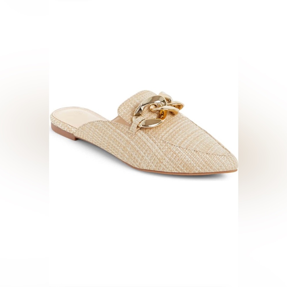 Juliet Holy Womens Mules Flats Pointed Toe Backless Loafers